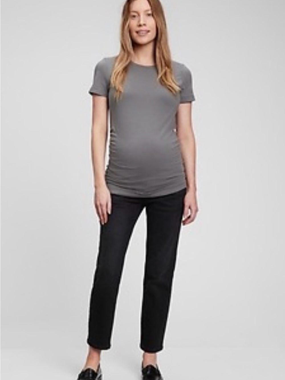 Maternity True Waistband Full Panel Girlfriend Jeans 31